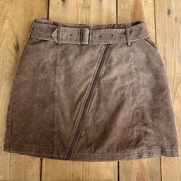 Sadie & Sage‎ Brown Corduroy Skirt Anthropologie Brand 100% Cotton M - Picture 7 of 8